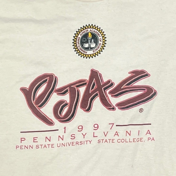 Vintage PJAS 1997 Penn State University Nittany Lions College 90s Tshirt - Picture 2 of 3